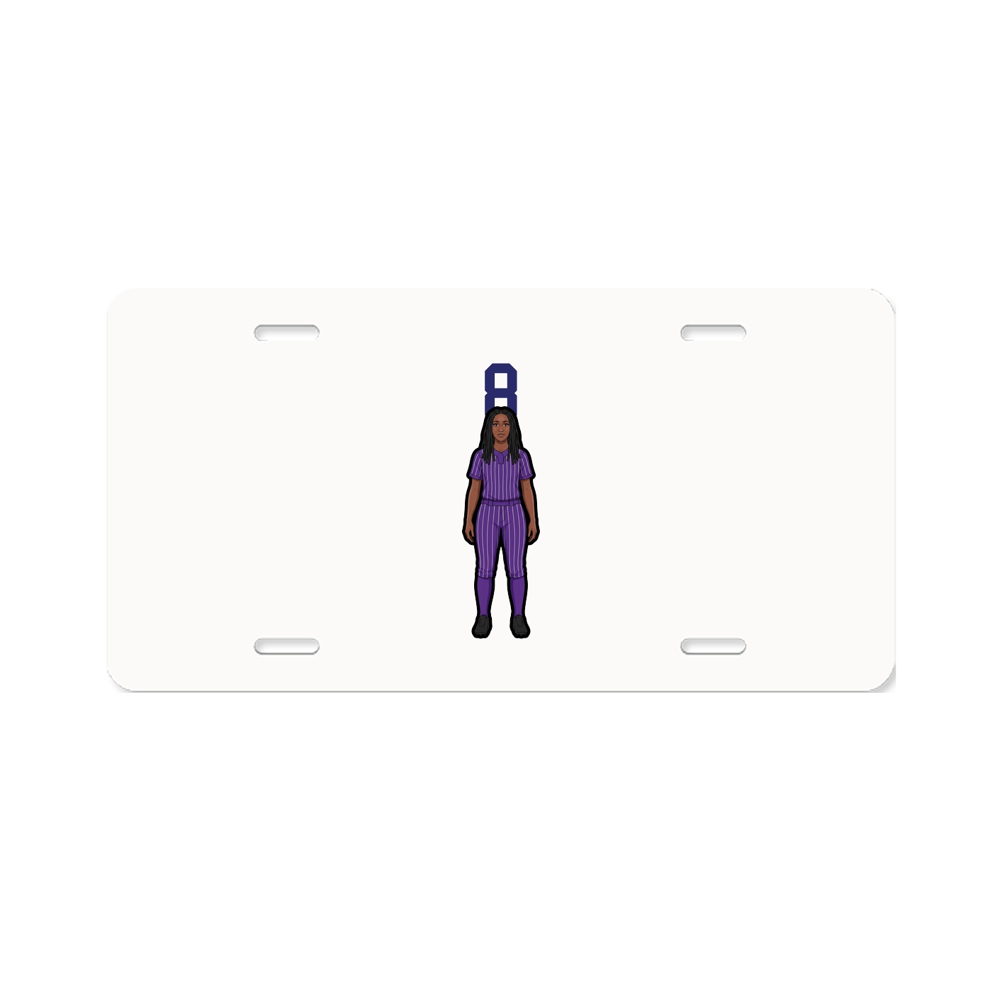 License Plate — Number Top in Classic