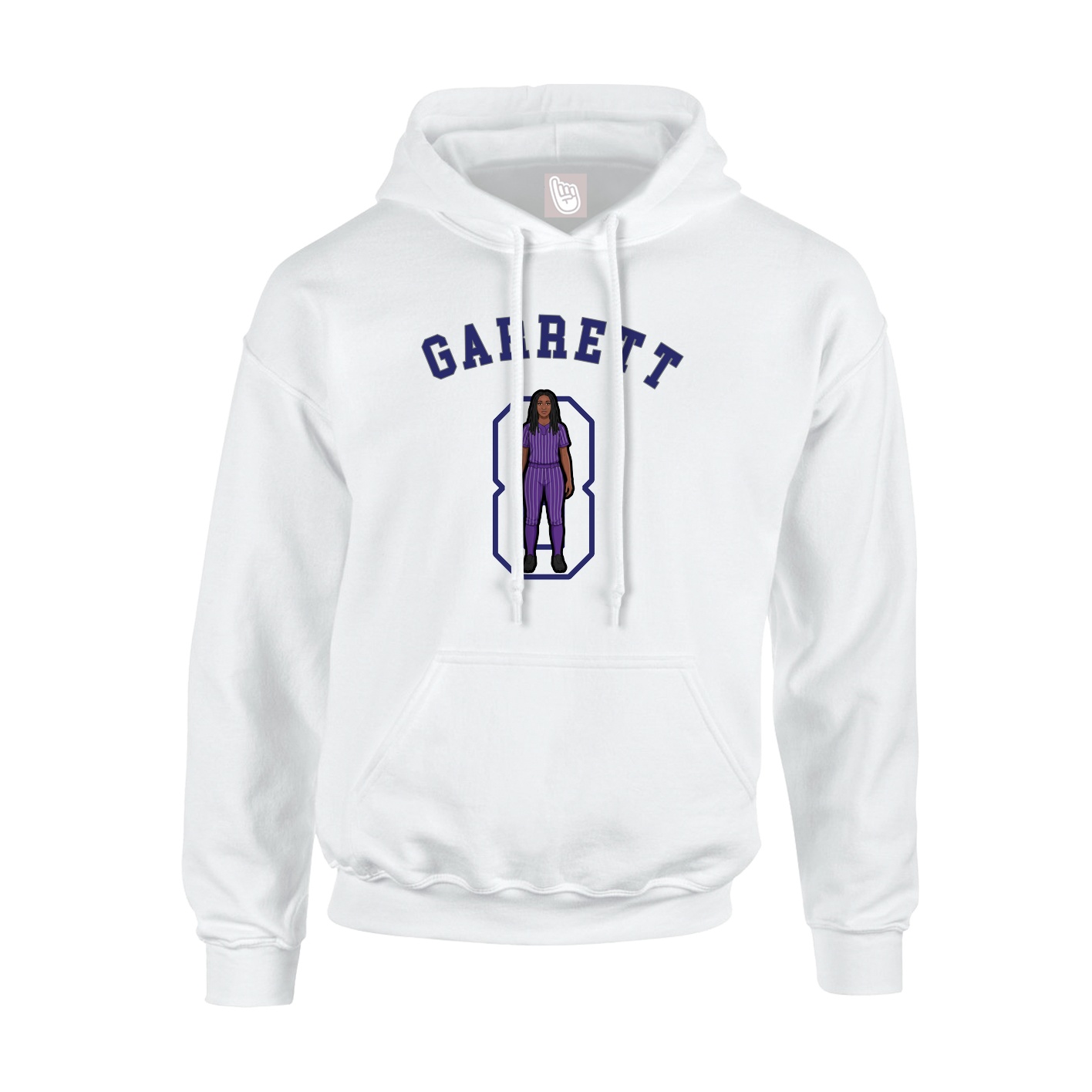 Hoodie — Shirsey Arch in White