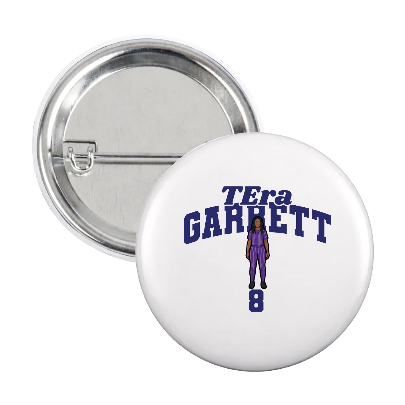 Game Day Button — Signature Arch in White