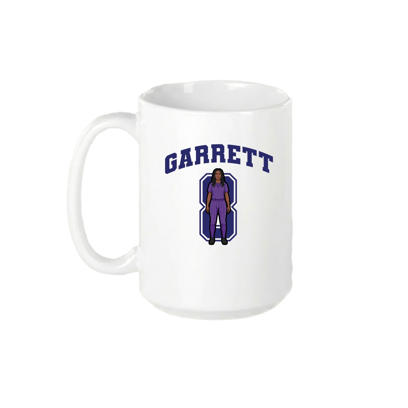 15oz Coffee Mug — Number in White