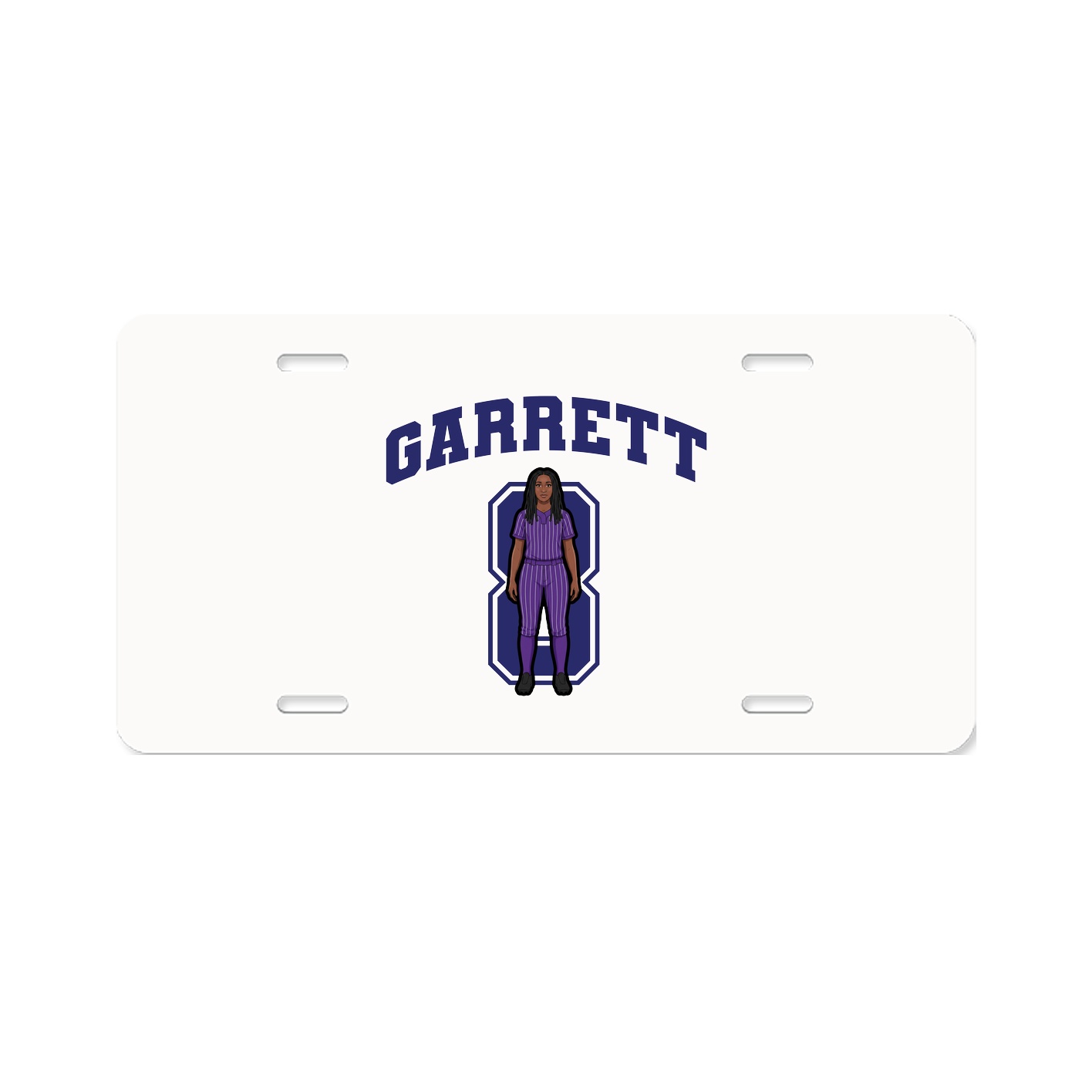 License Plate — Number in Classic