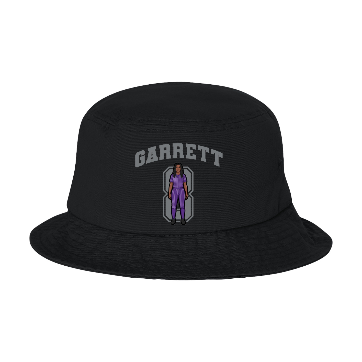 Bucket Cap — Number in Black