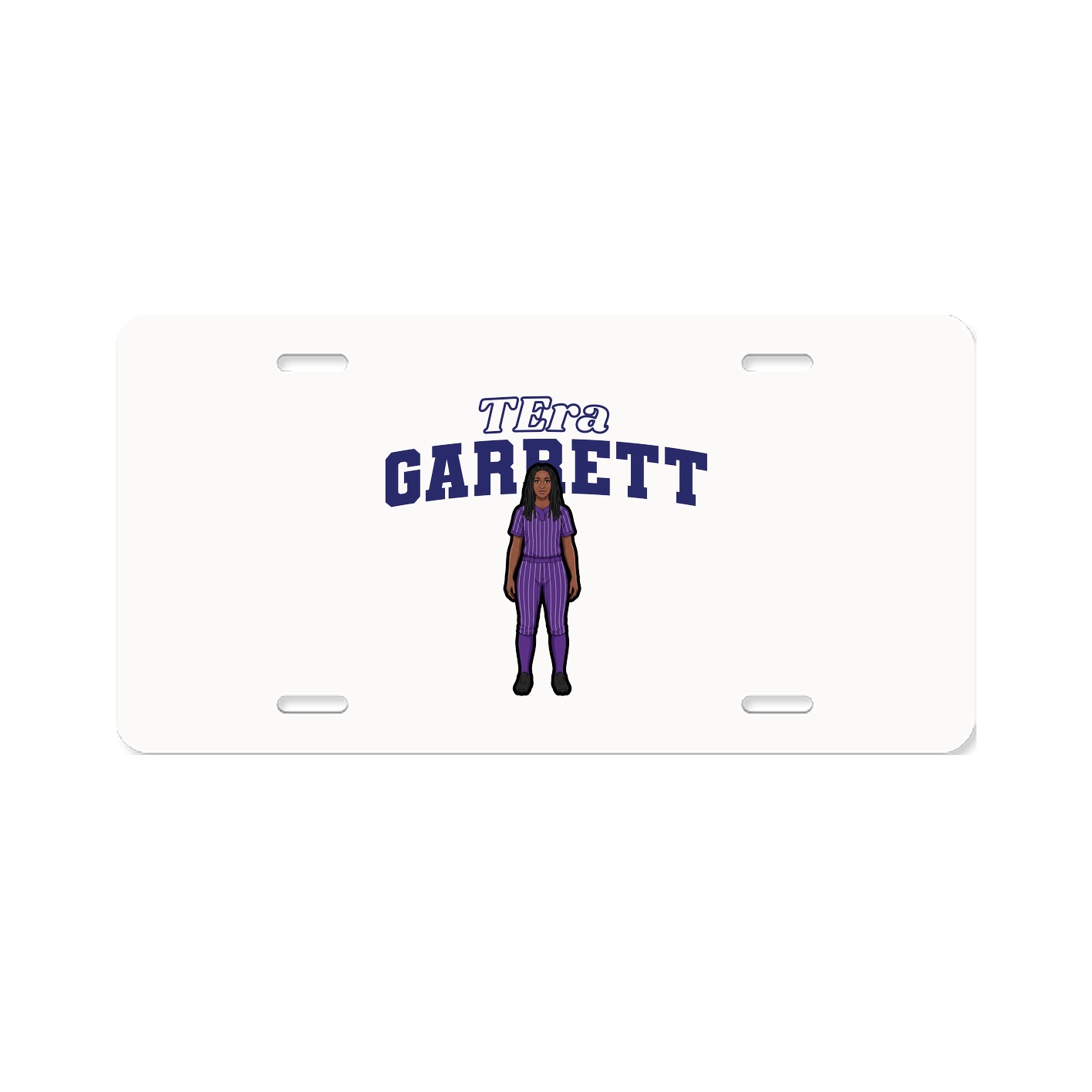 License Plate — Name Arch in Classic