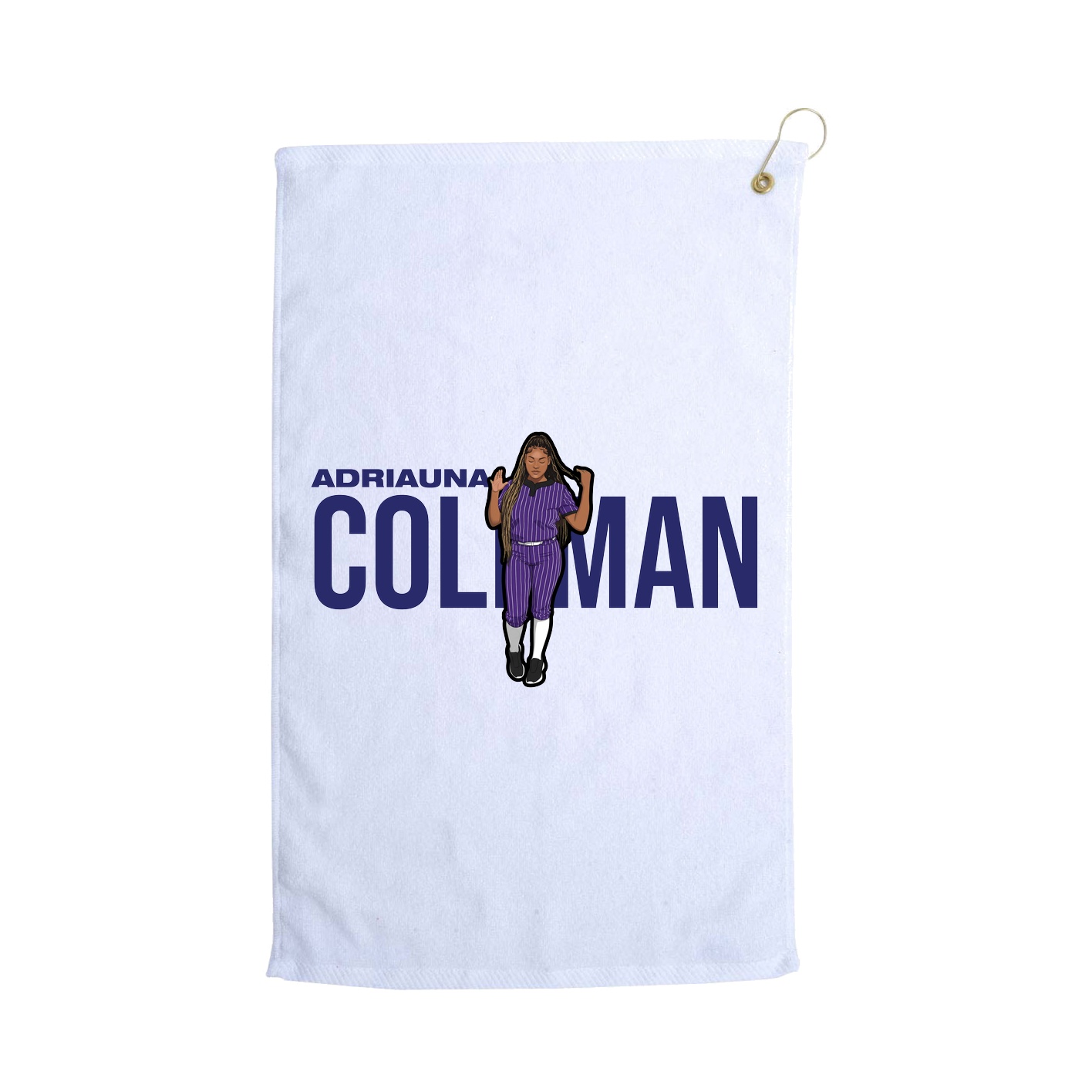 Golf Towel — Player Name in White