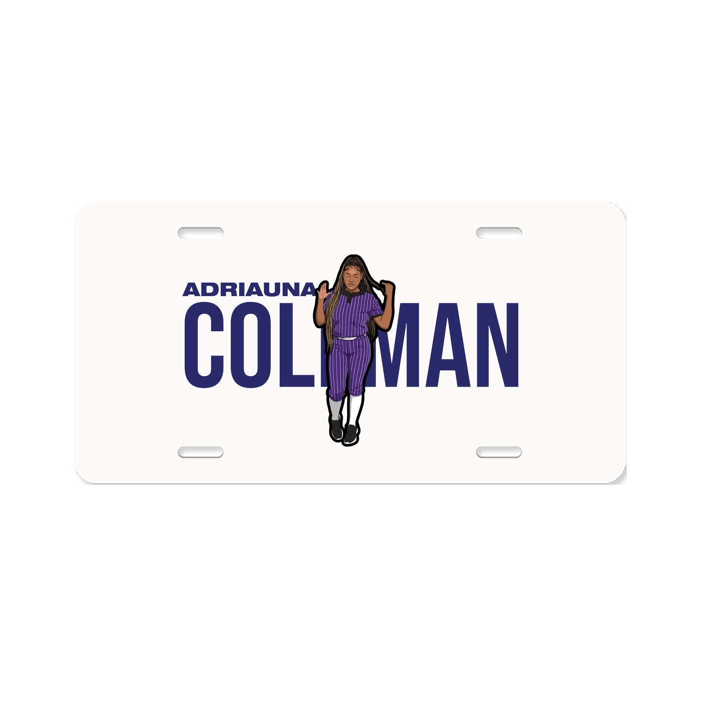 License Plate — Player Name in Classic