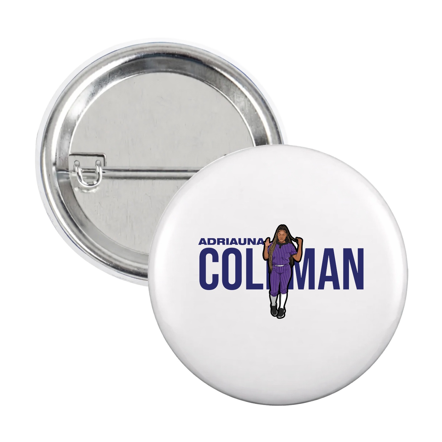 Game Day Button — Player Name in White