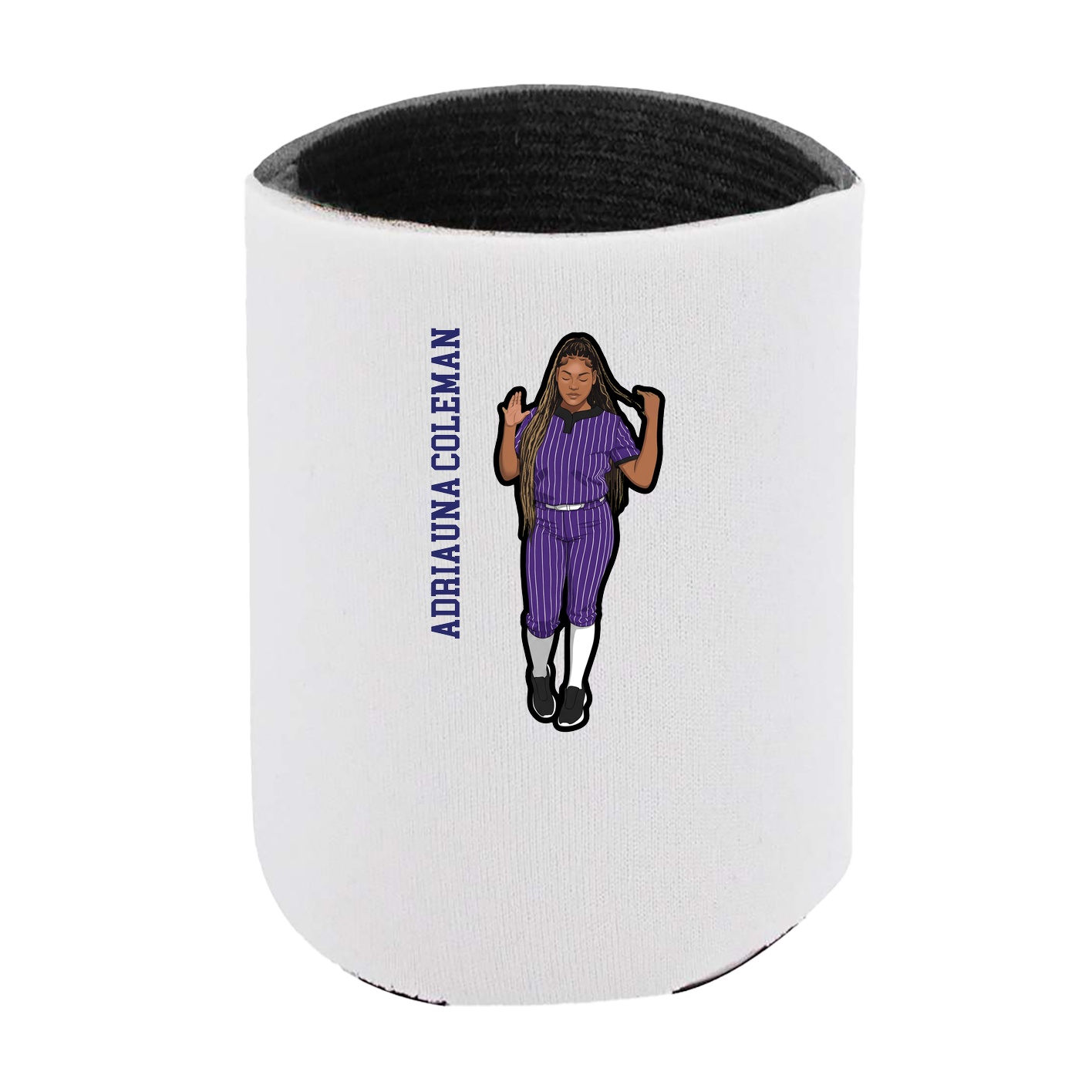 Can Holder — Name Vertical in White