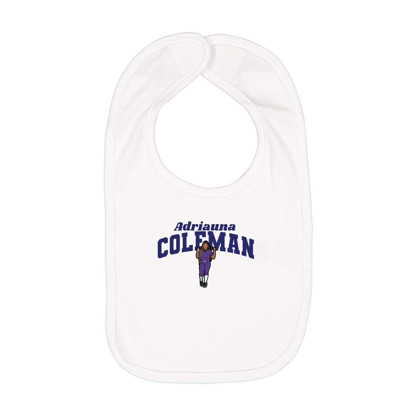 Infant Bib — Signature Arch in White