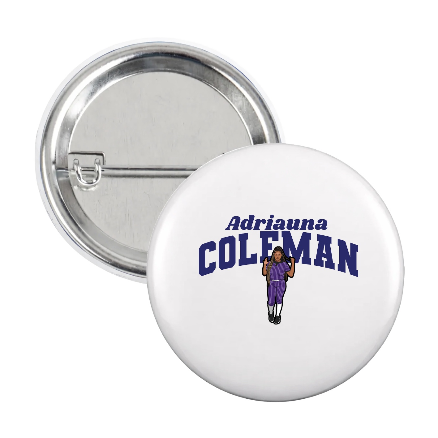 Game Day Button — Signature Arch in White