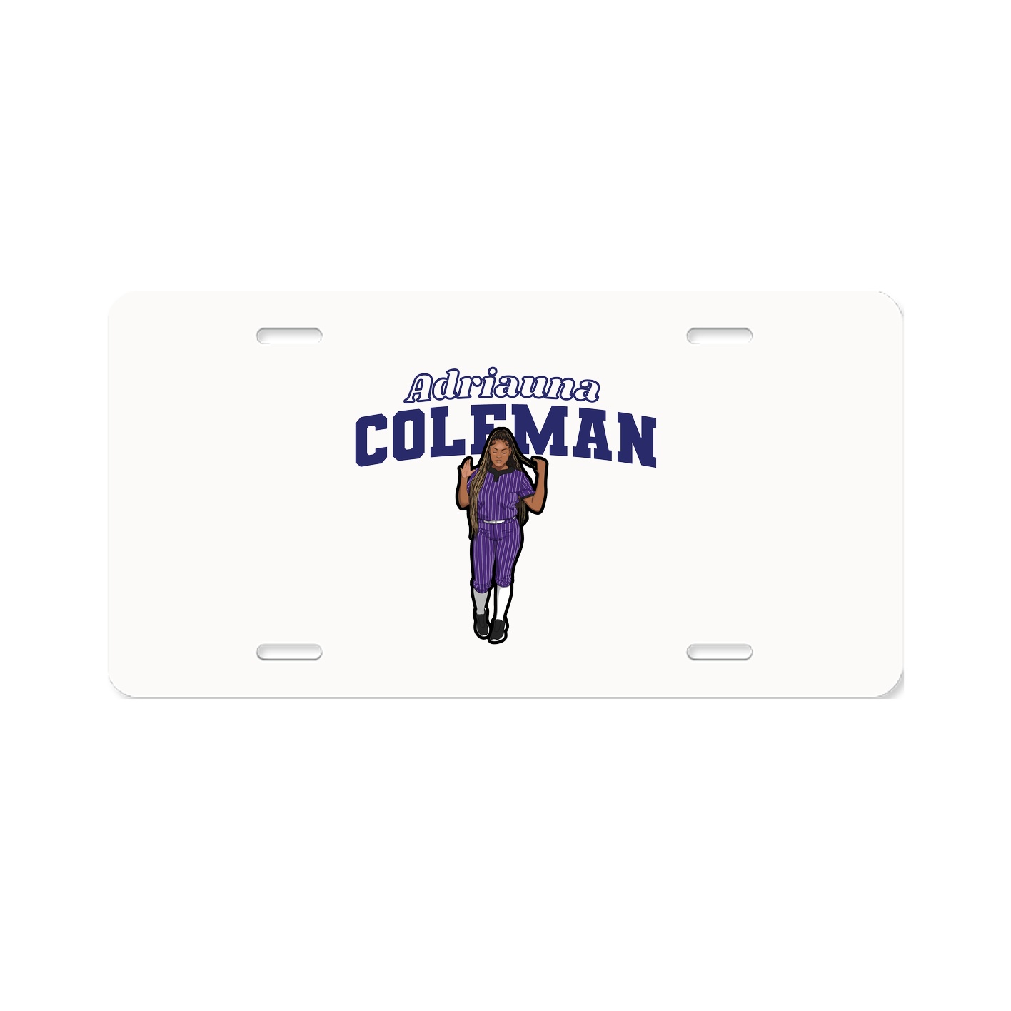 License Plate — Name Arch in Classic