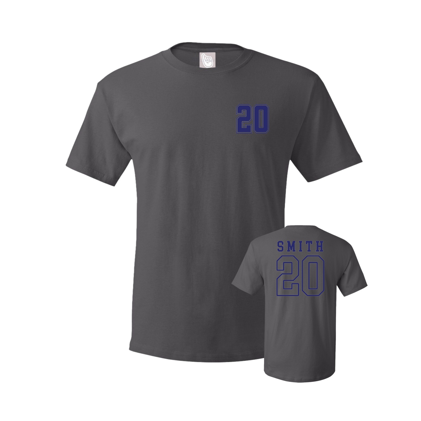 Tee — Chest Back in Grey