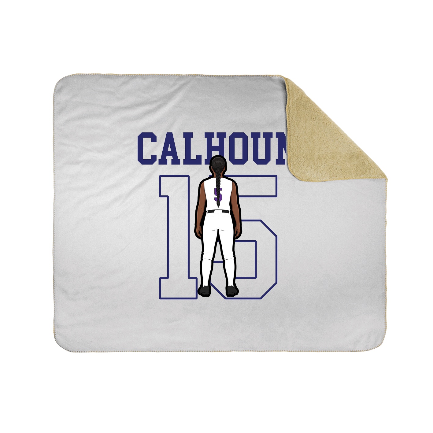 Throw Blanket — Shirsey in White