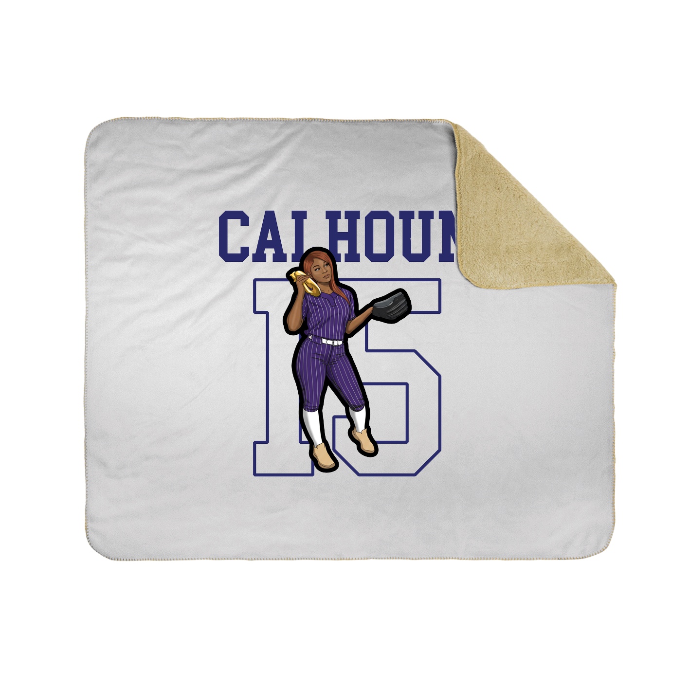 Throw Blanket — Shirsey in White