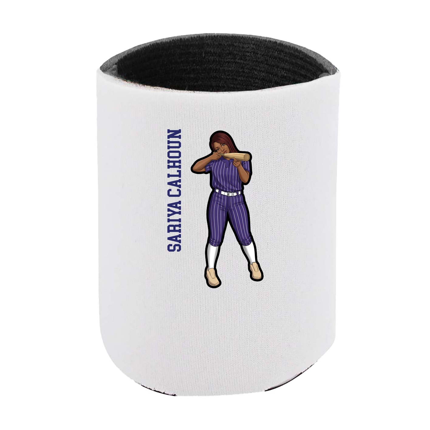 Can Holder — Name Vertical in White