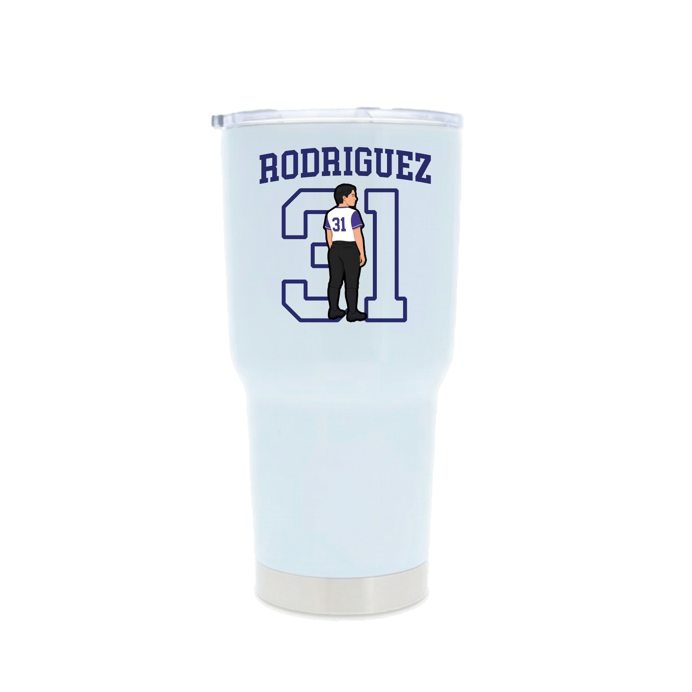 30oz Stainless Steel Tumbler — Shirsey in White