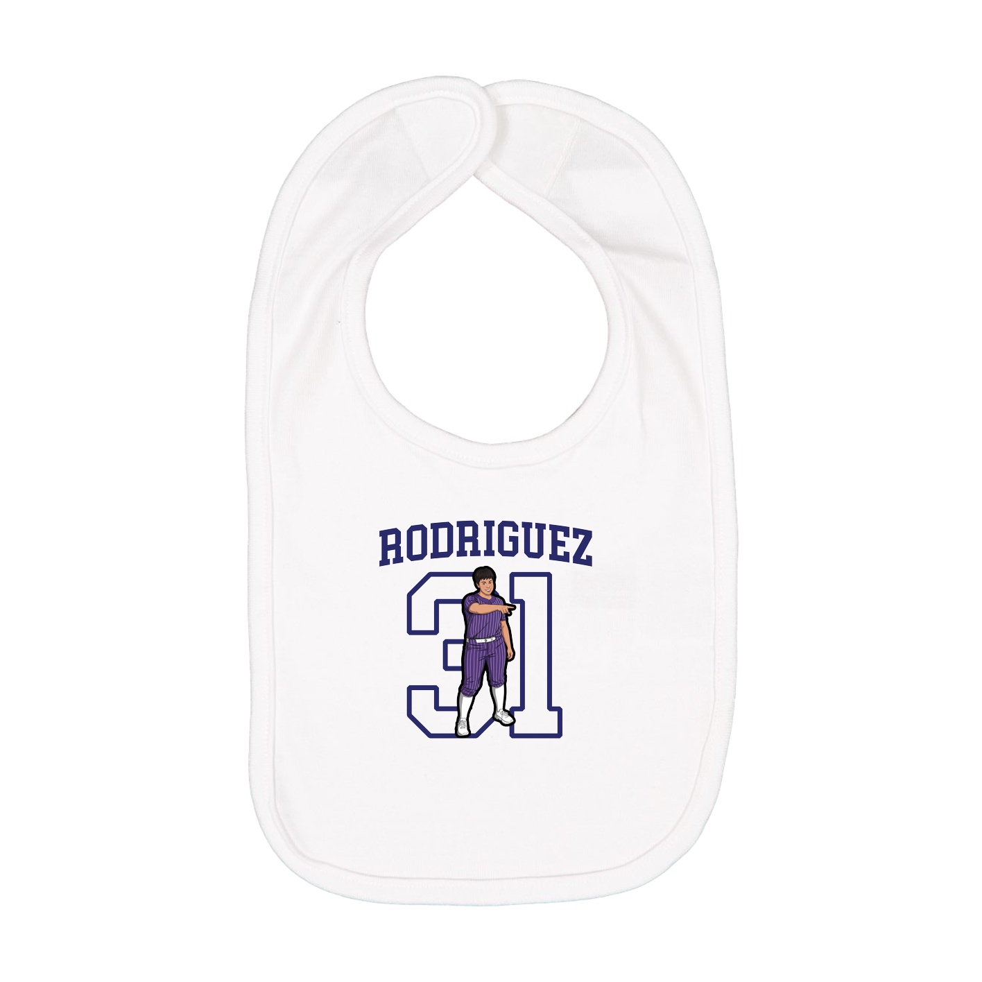 Infant Bib — Shirsey in White