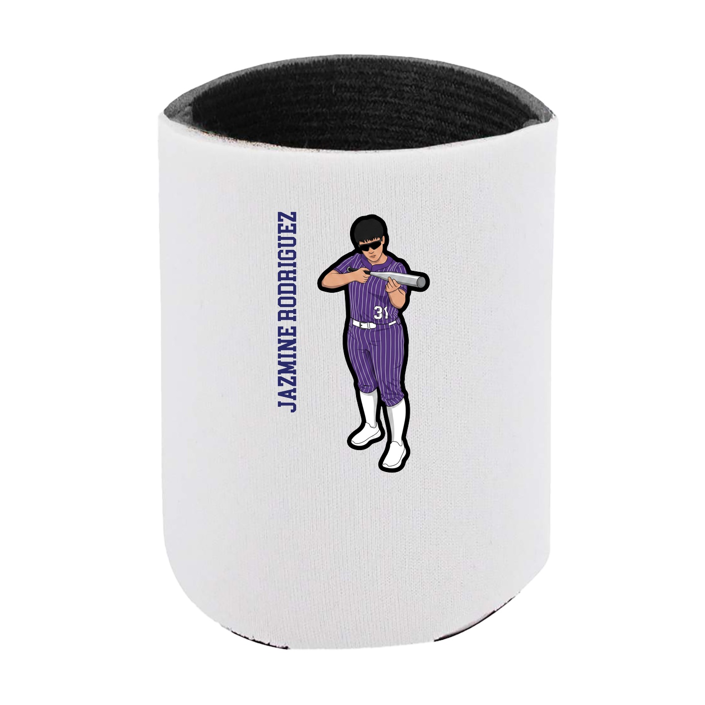 Can Holder — Name Vertical in White