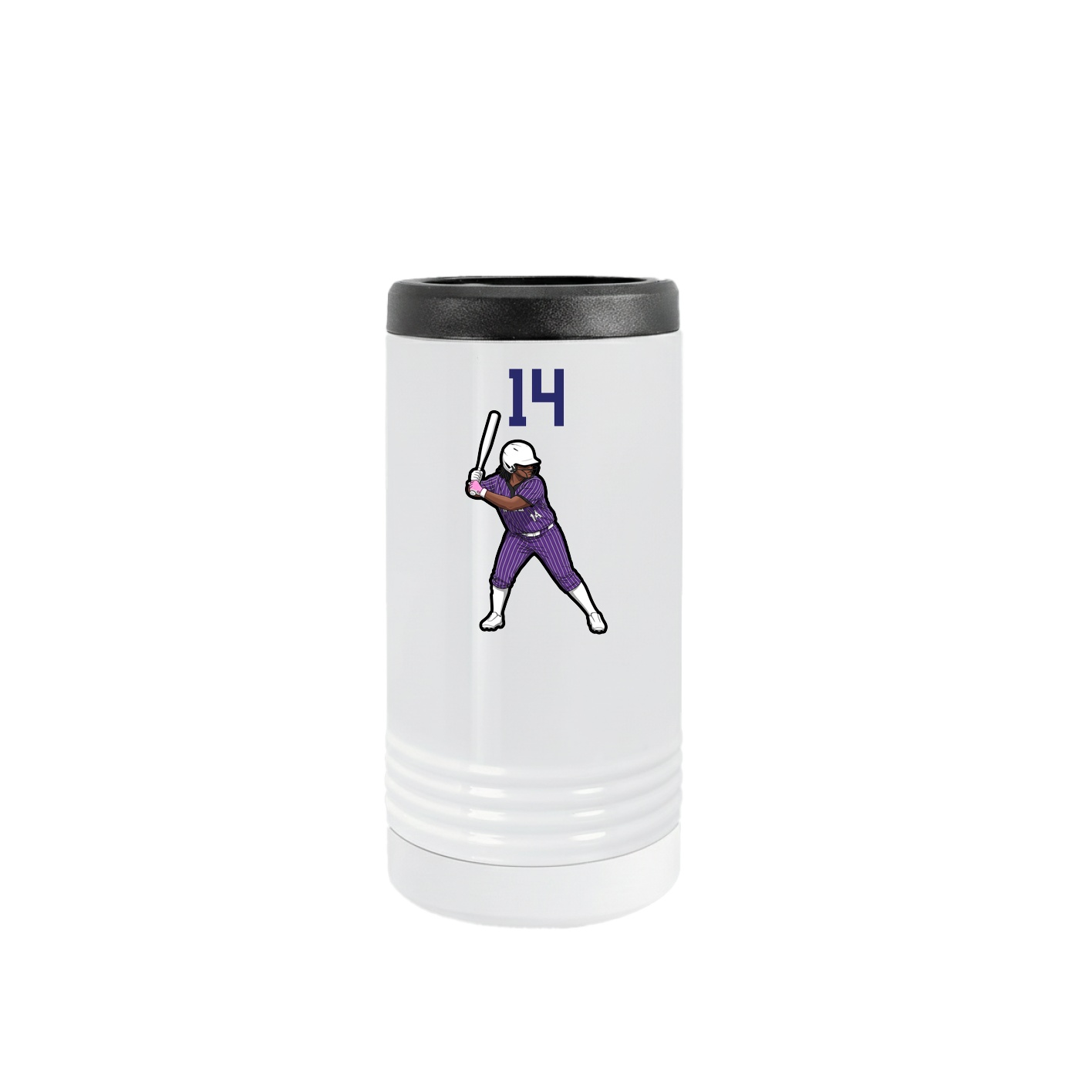 Slim Beverage Holder — Number Top in White