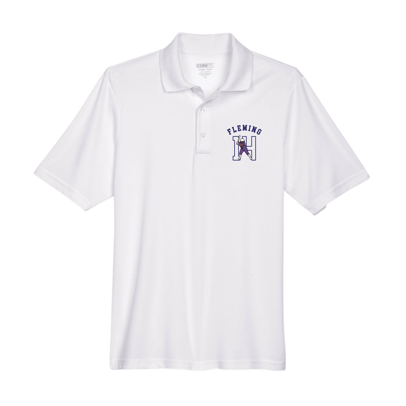 Performance Polo — Shirsey Arch in White