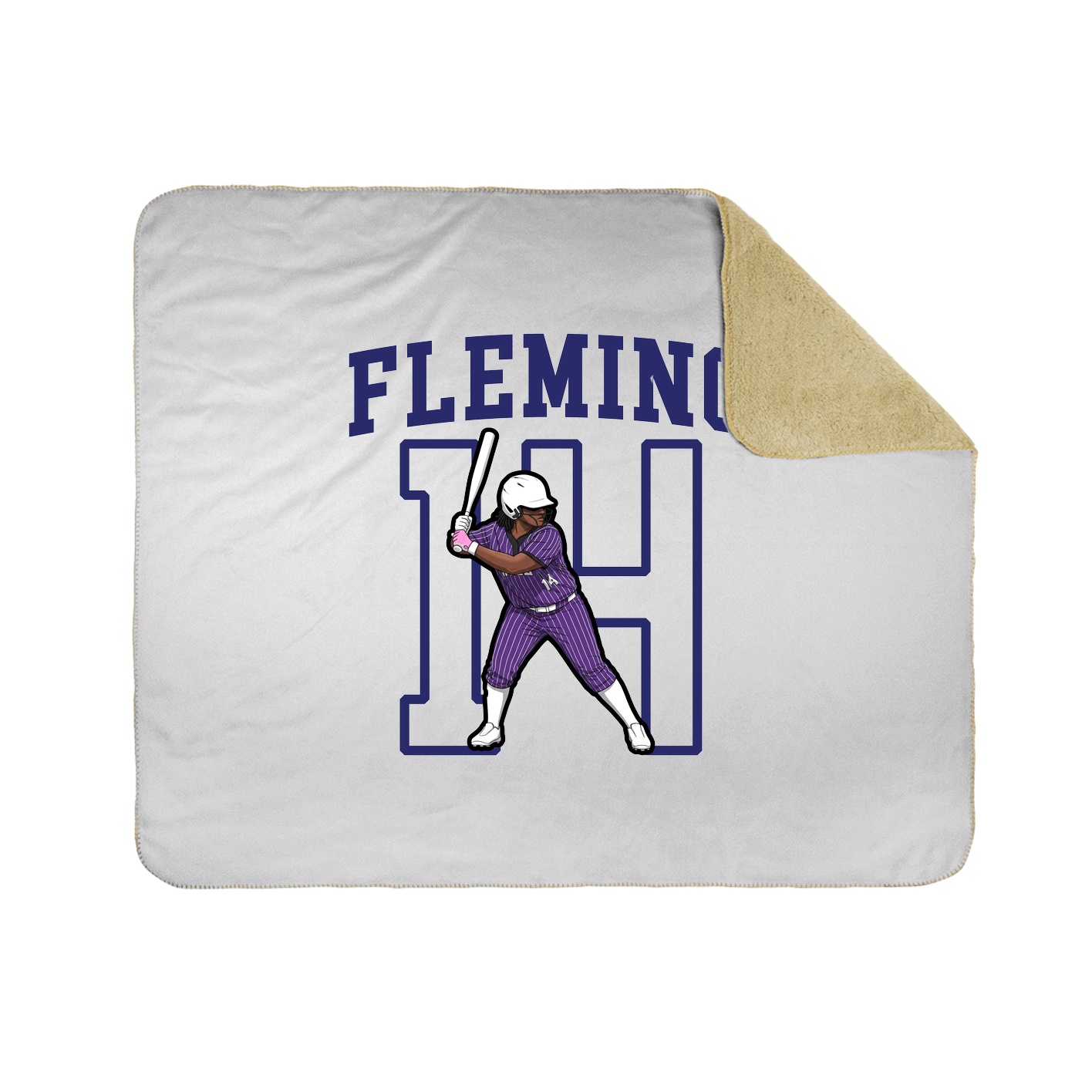 Throw Blanket — Shirsey in White
