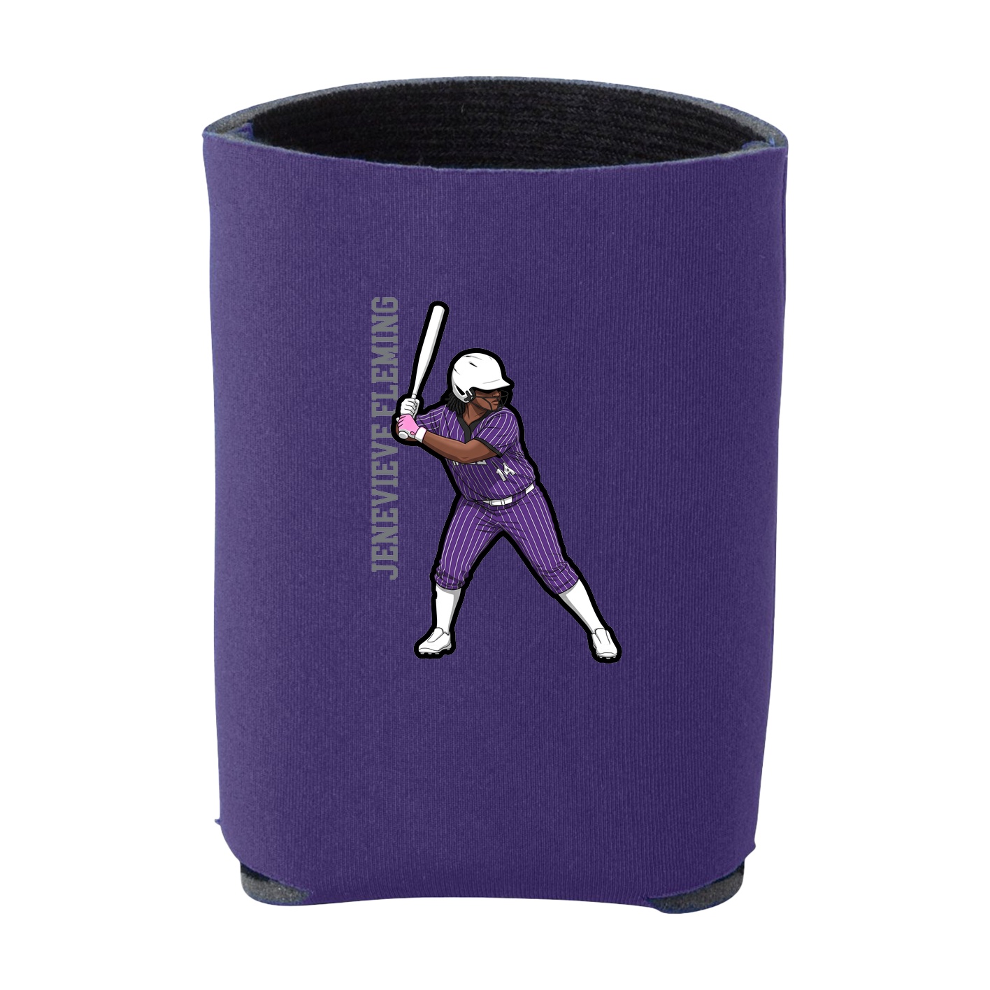 Can Holder — Name Vertical in Purple