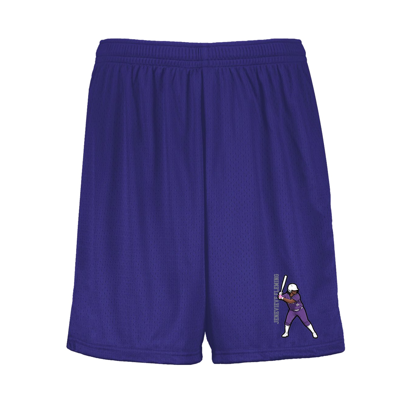 Shorts — Name Vertical in Purple