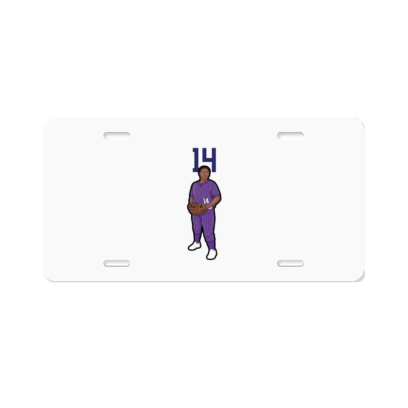License Plate — Number Top in Classic