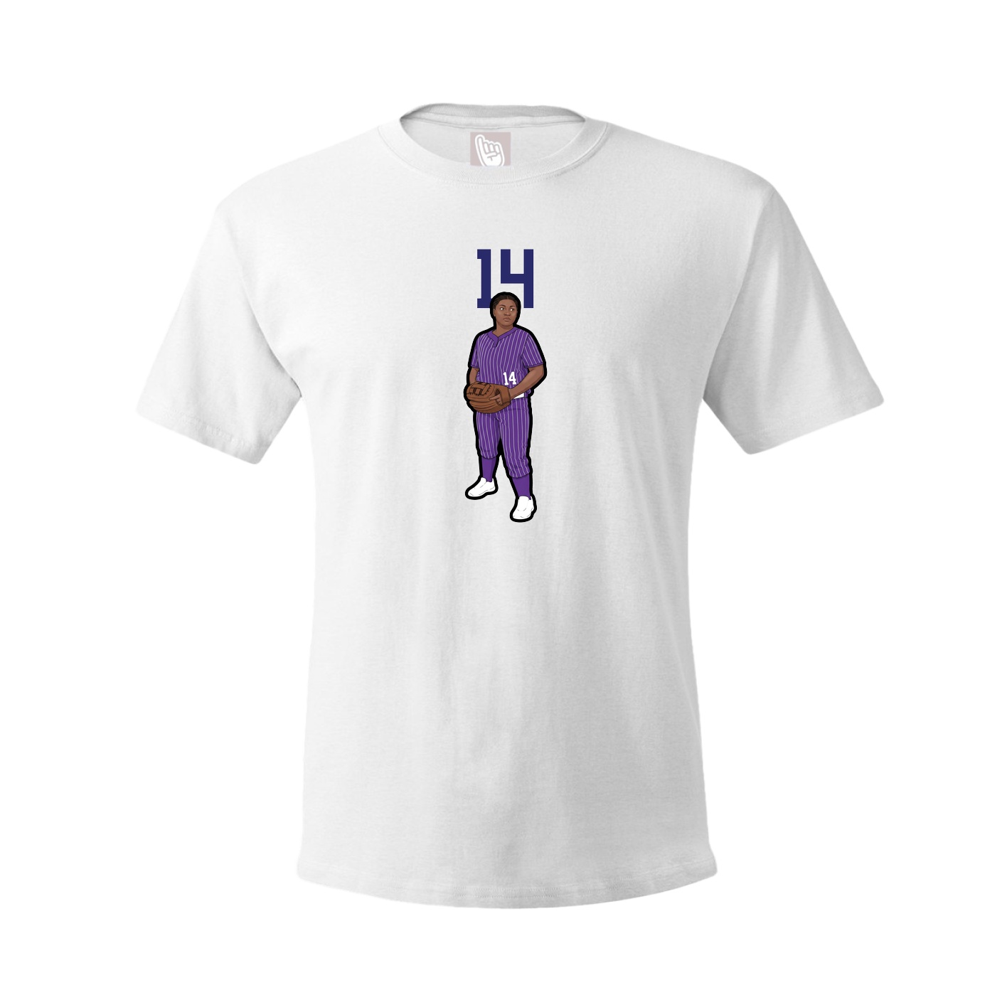 Tee — Number Top in White