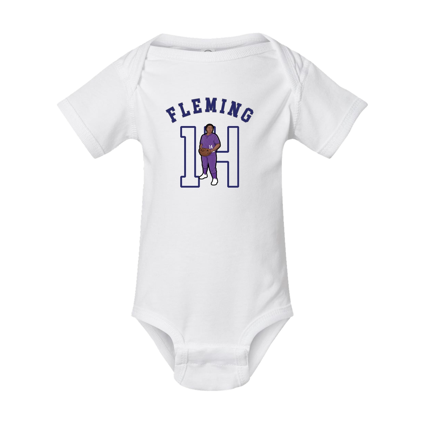 Baby Onesie — Shirsey Arch in White