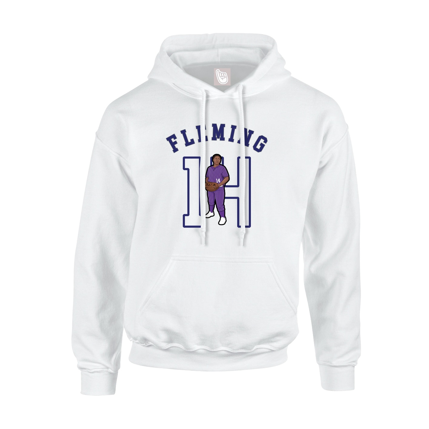 Youth Hoodie — Shirsey Arch in White