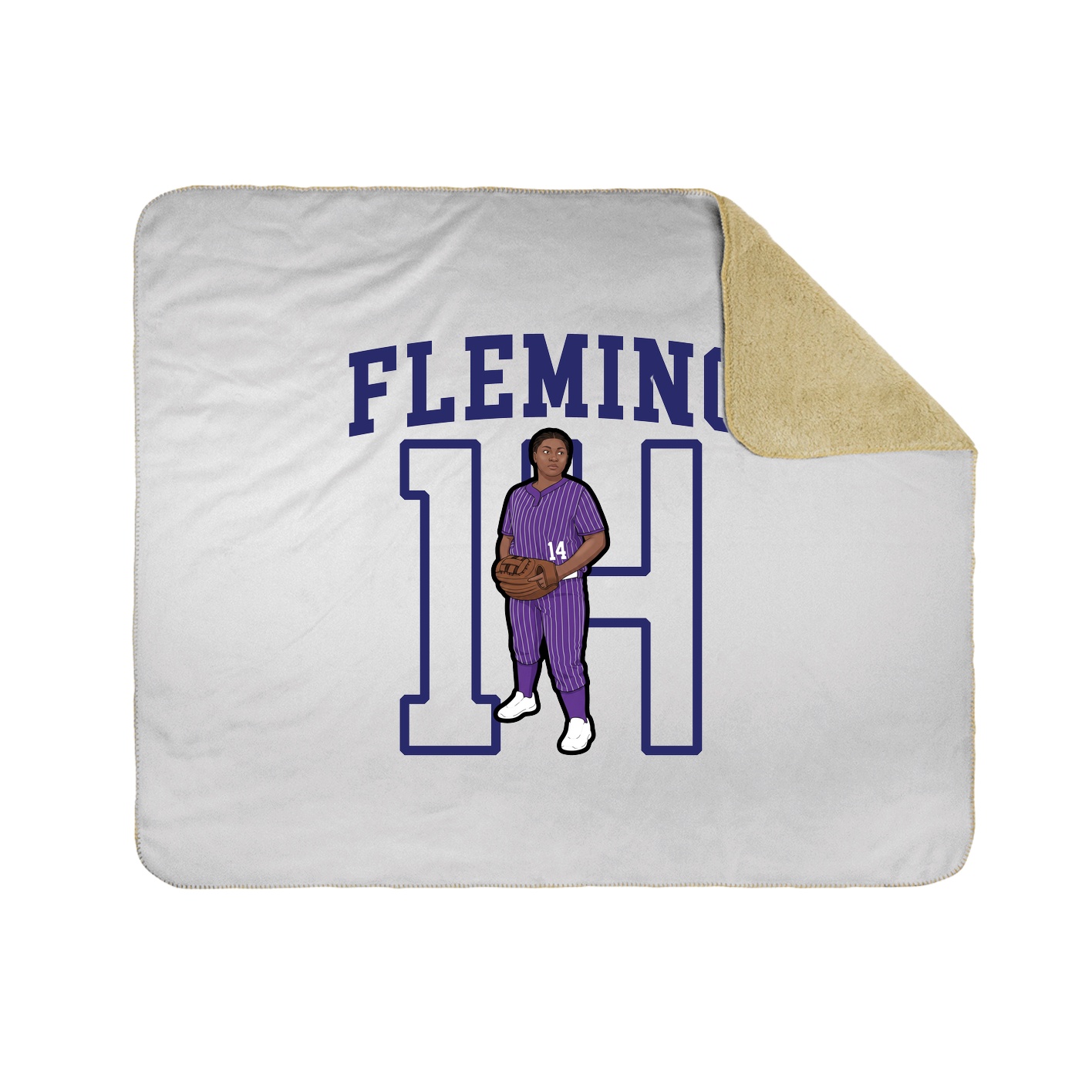 Throw Blanket — Shirsey in White