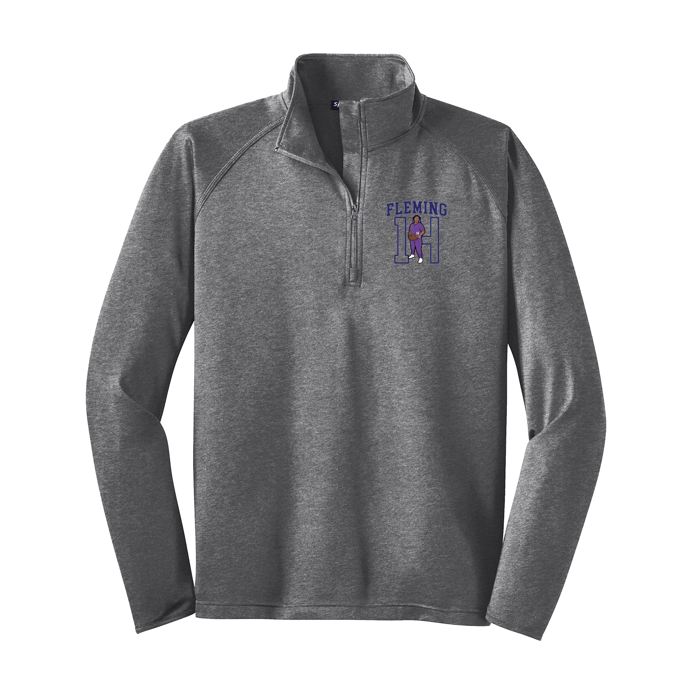 Q-Zip Pullover — Shirsey in Grey