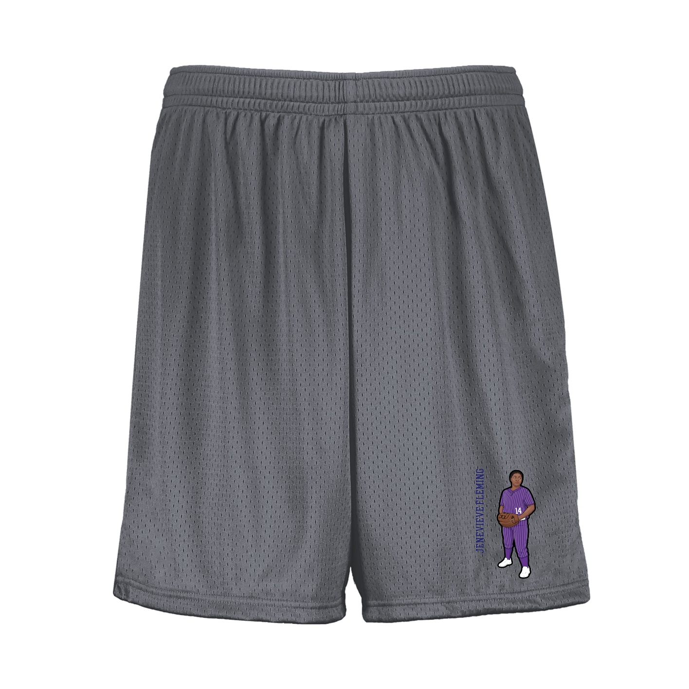 Shorts — Name Vertical in Grey