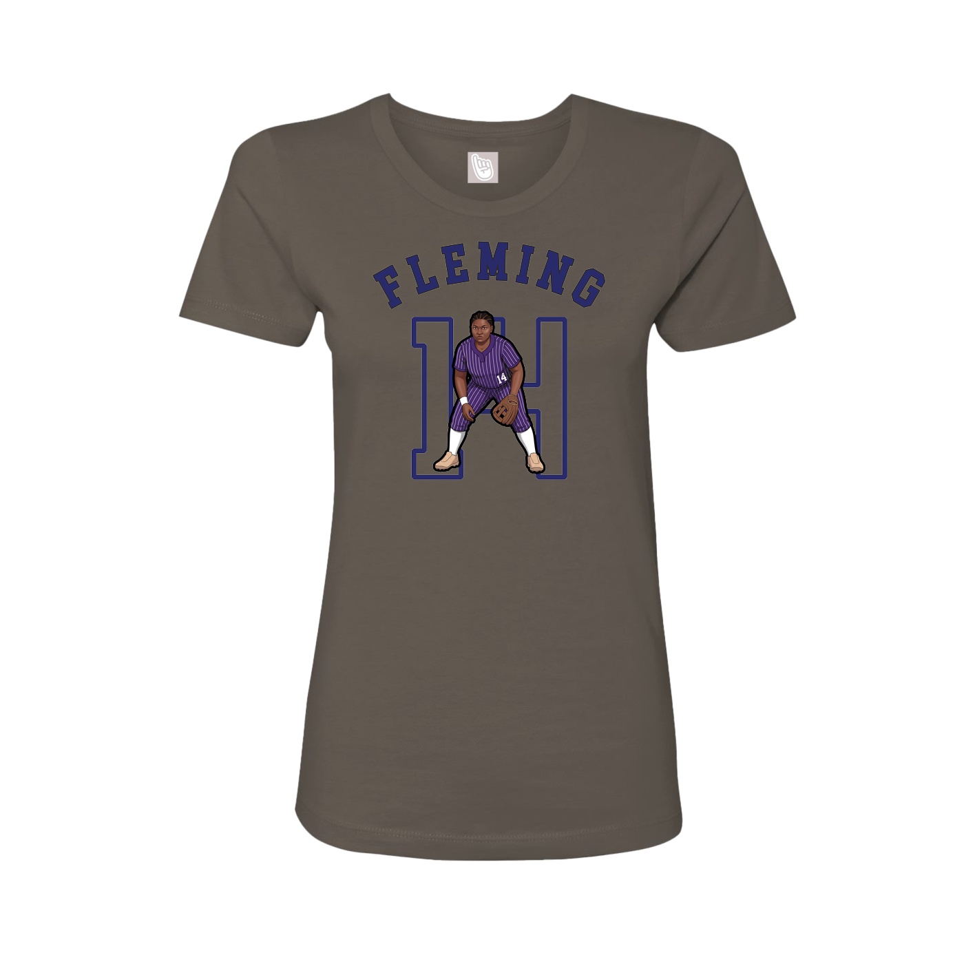 Fitted Women's Tee — Shirsey Arch in Grey