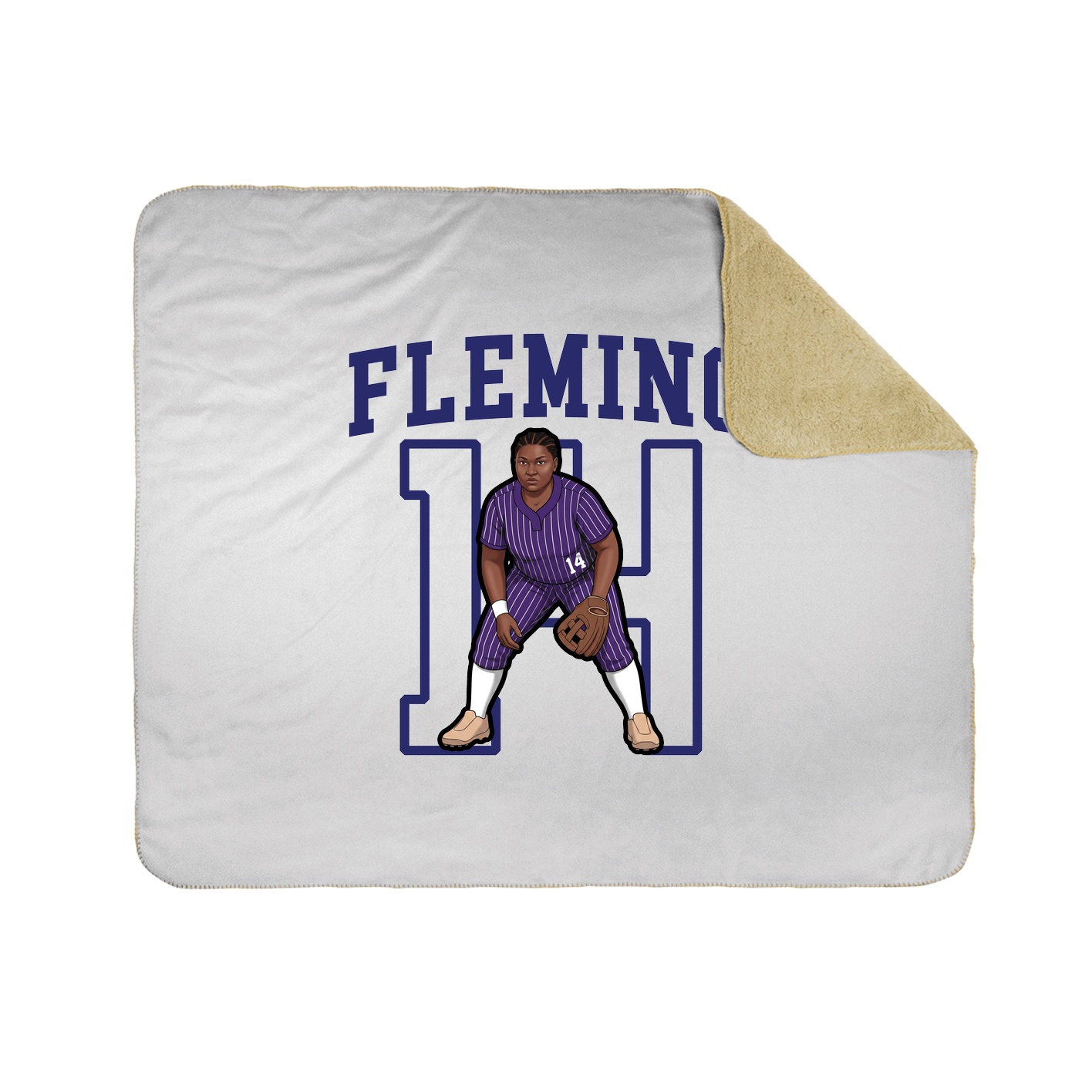 Throw Blanket — Shirsey in White