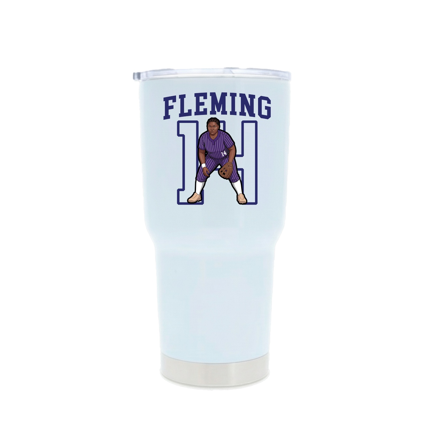 30oz Stainless Steel Tumbler — Shirsey in White