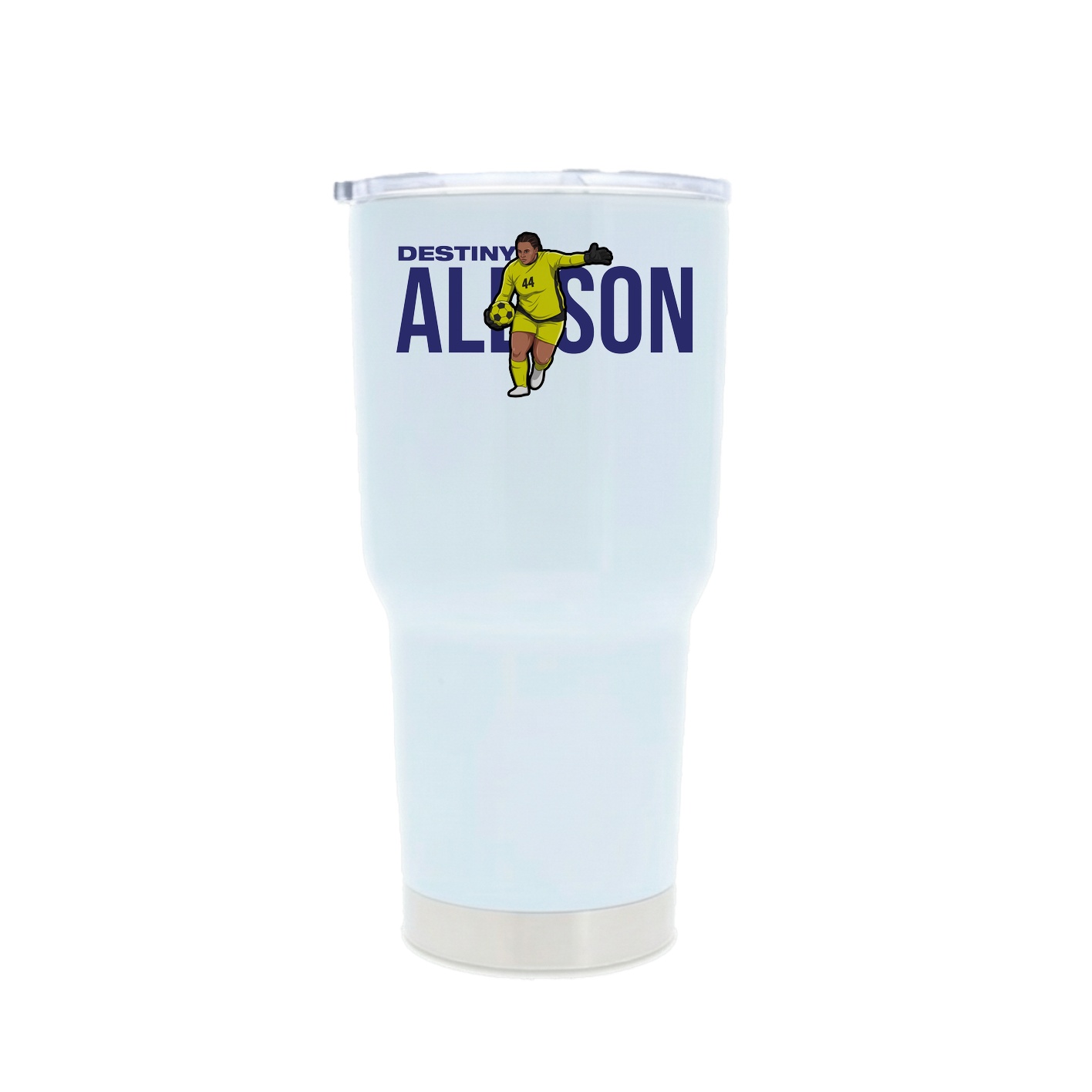 30oz Stainless Steel Tumbler — Player Name in White