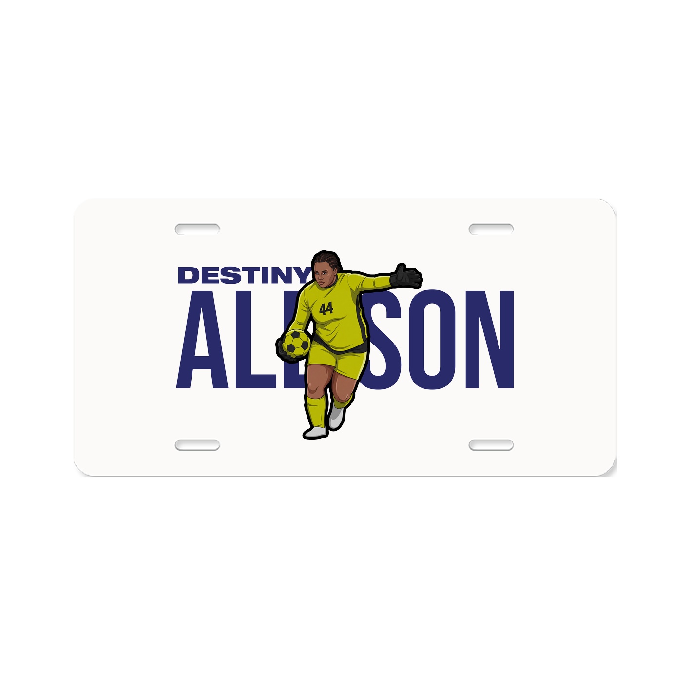 License Plate — Player Name in Classic