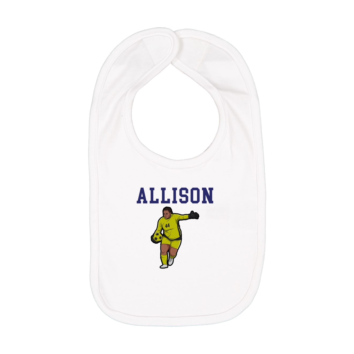 Infant Bib — Shirsey in White