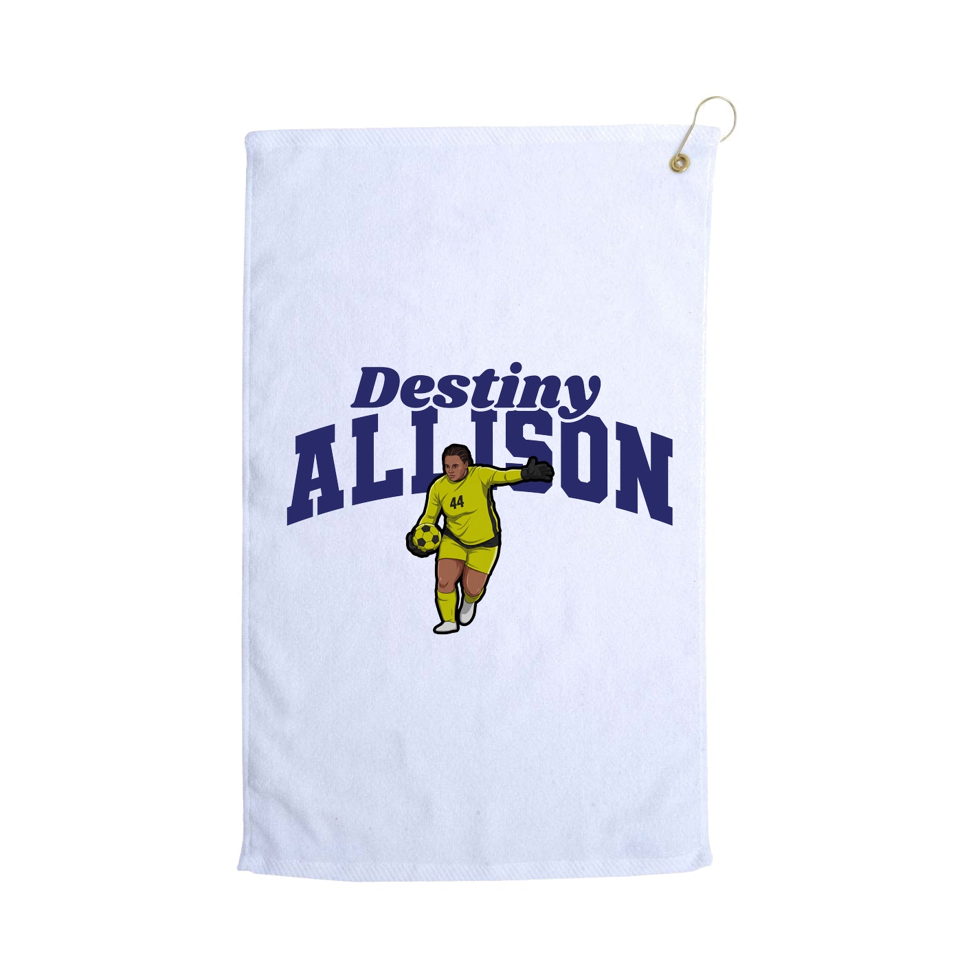Golf Towel — Signature Arch in White