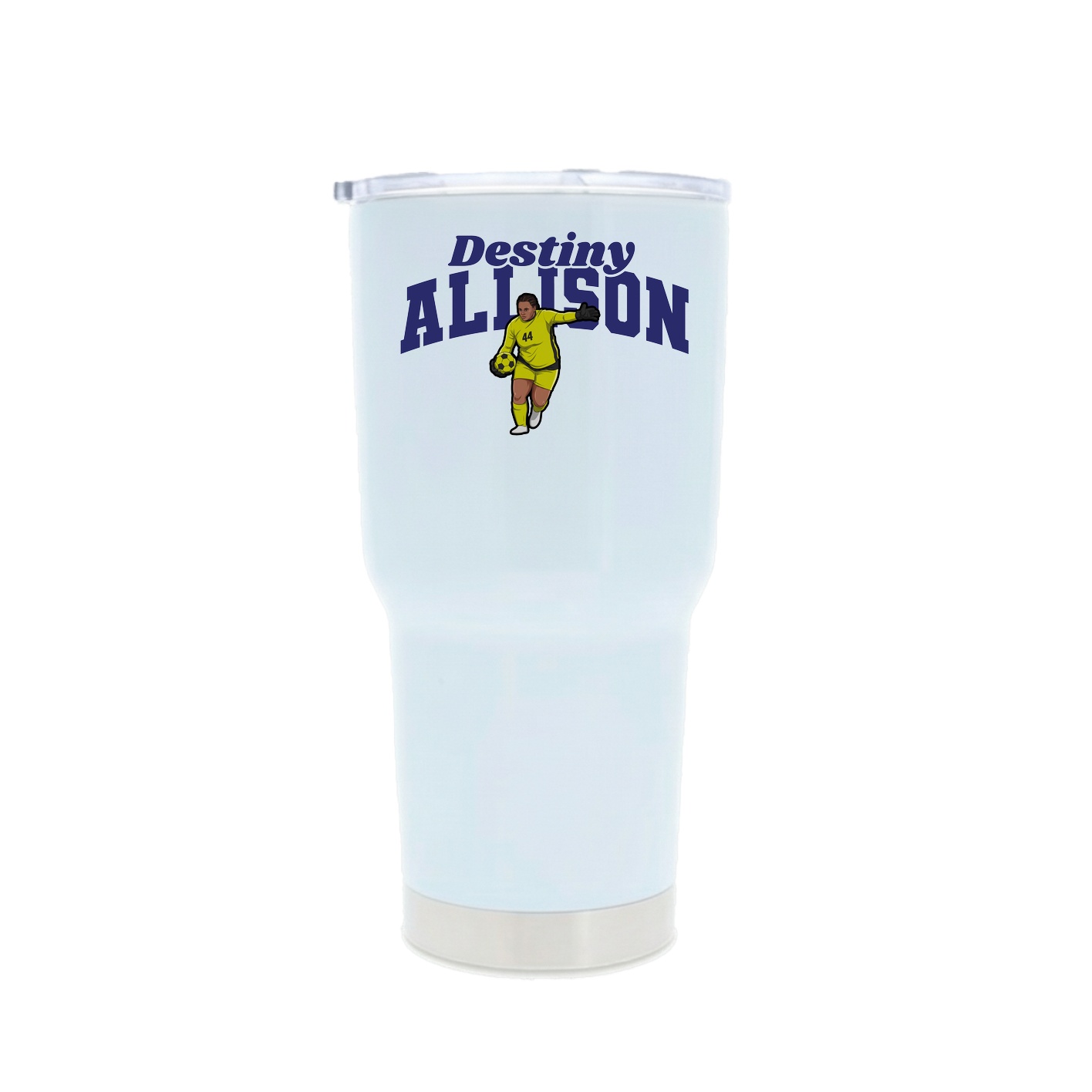 30oz Stainless Steel Tumbler — Signature Arch in White