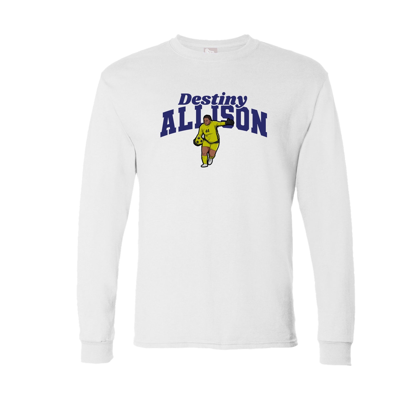 Long Sleeve Tee — Signature Arch in White