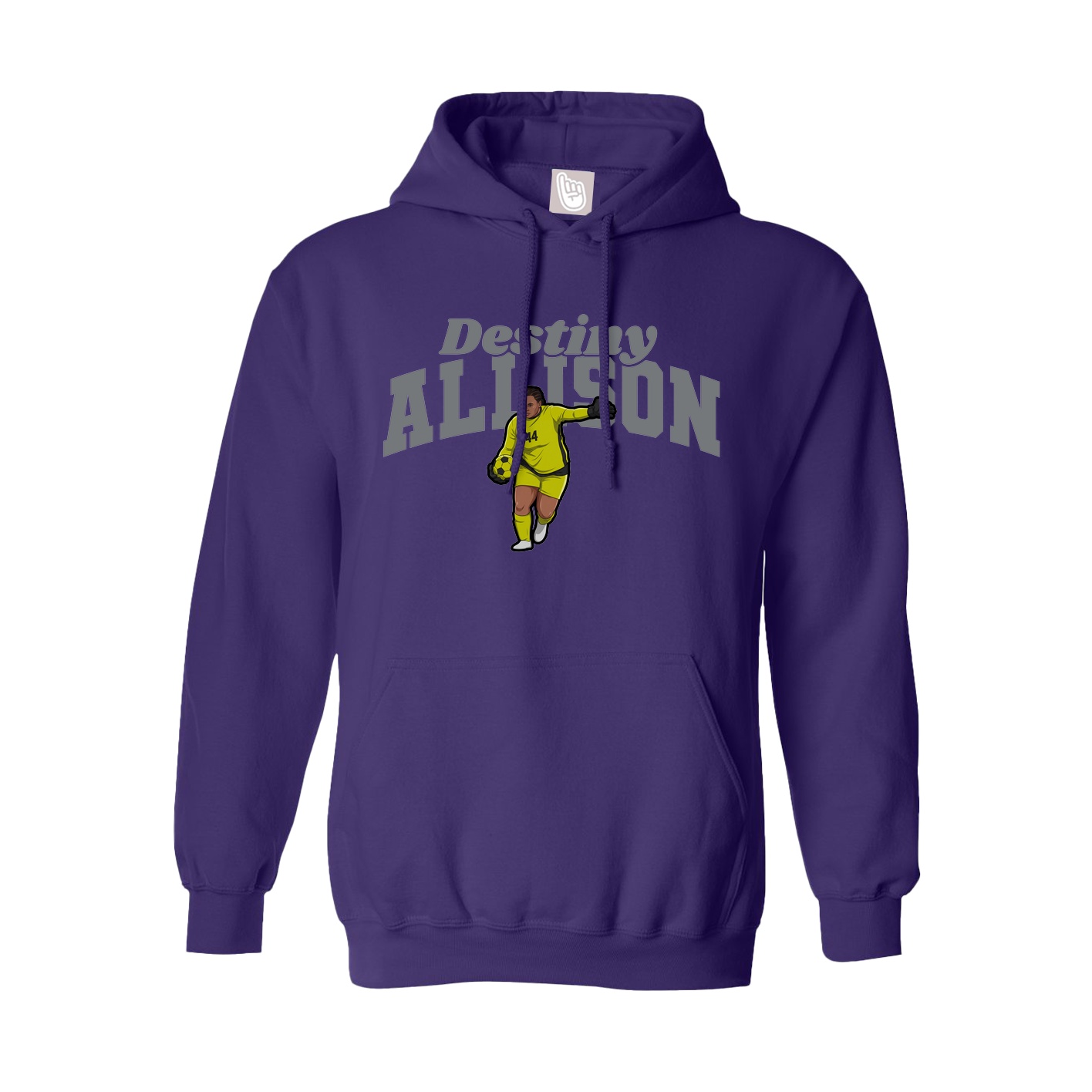 Hoodie — Signature Arch in Purple