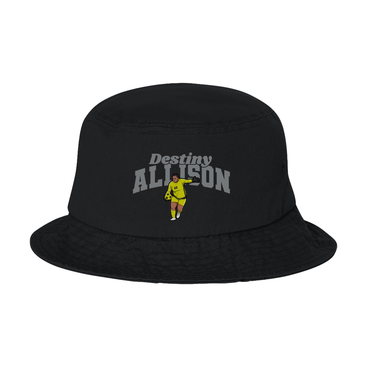 Bucket Cap — Signature Arch in Black