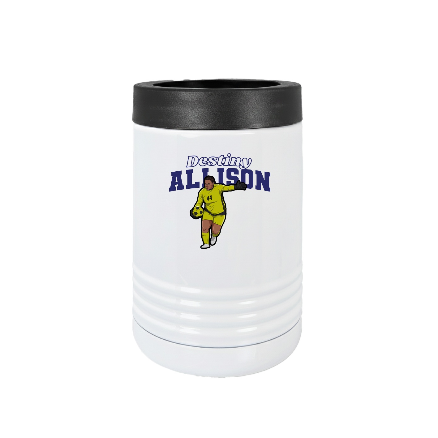 Beverage Holder — Name Arch in White