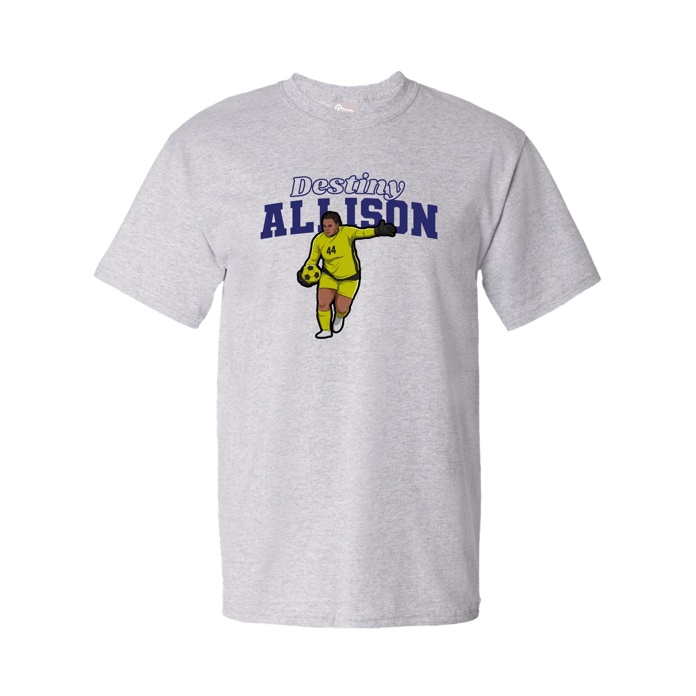 Youth Tee — Name Arch in Grey