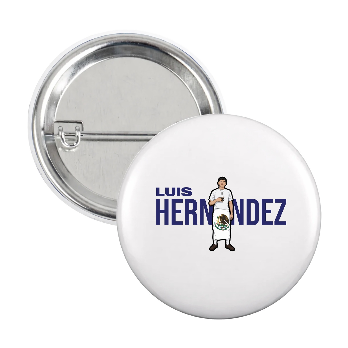Game Day Button — Player Name in White