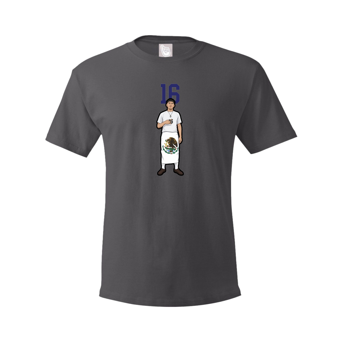 Tee — Number Top in Grey