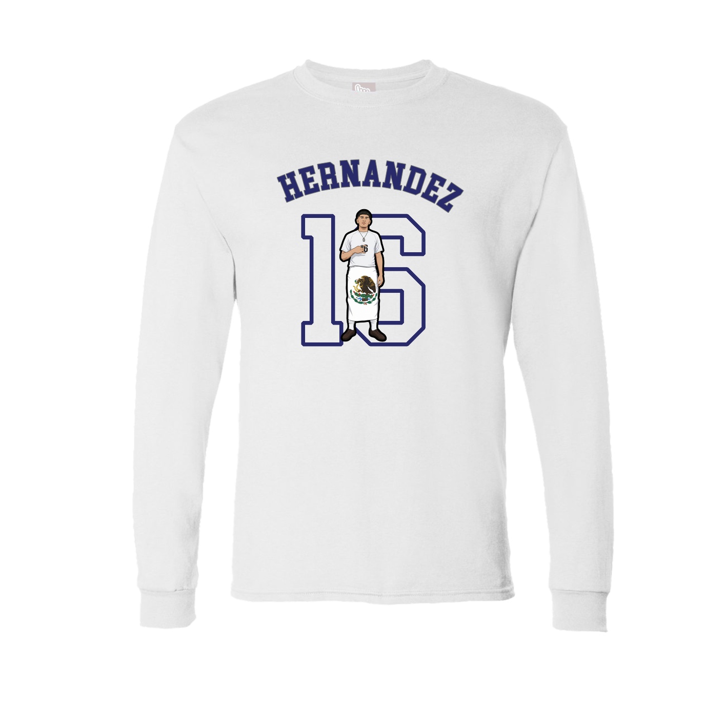 Long Sleeve Tee — Shirsey Arch in White