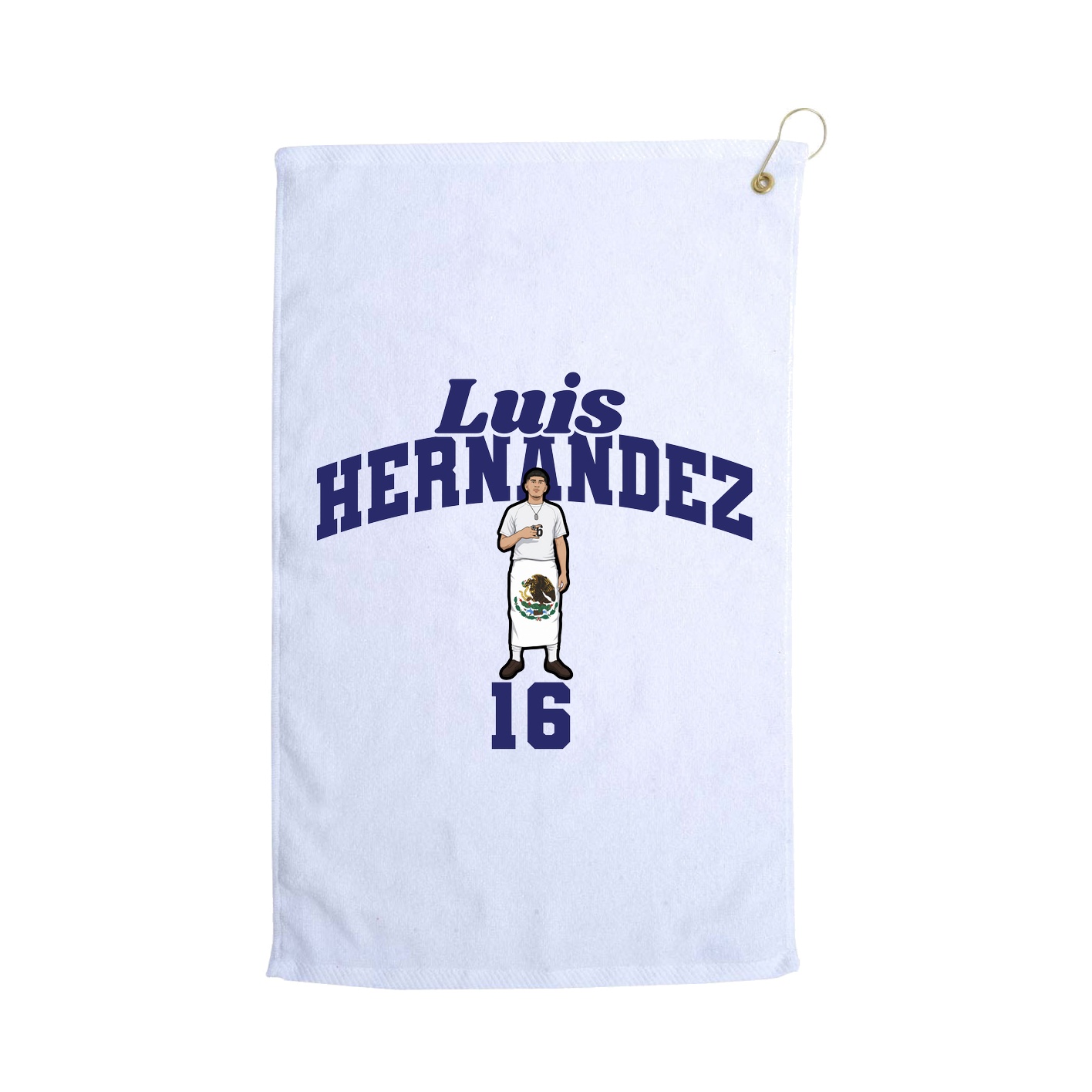 Golf Towel — Signature Arch in White